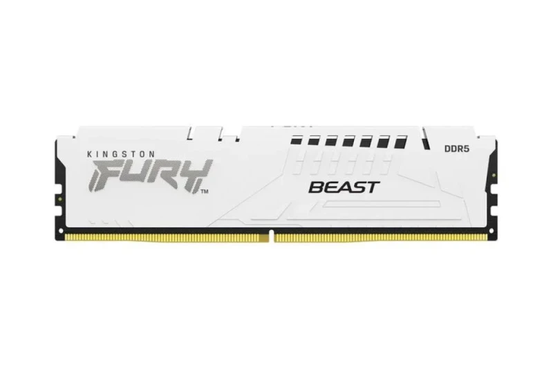 Kingston FURY Beast 16 GB - 1 x 16GB, DDR5 288-pin DIMM, 6000MT/s, CL30, White color - Featured Image