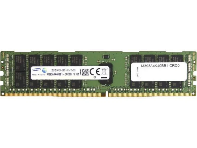 Samsung M393A4K40BB1-CRC 32 GB - 1 x 32GB, DDR4 288-pin DIMM, 2400MT/s, CL17, Green color - Featured Image