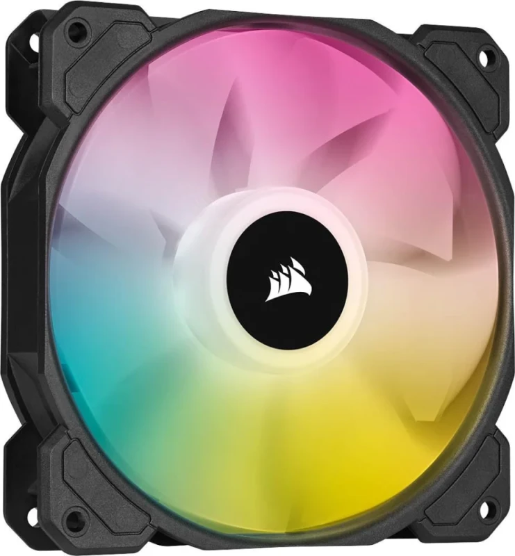 Corsair iCUE SP120 RGB ELITE - 120mm PWM fan, 400 - 1500 RPM, Black / White Color - Featured Image