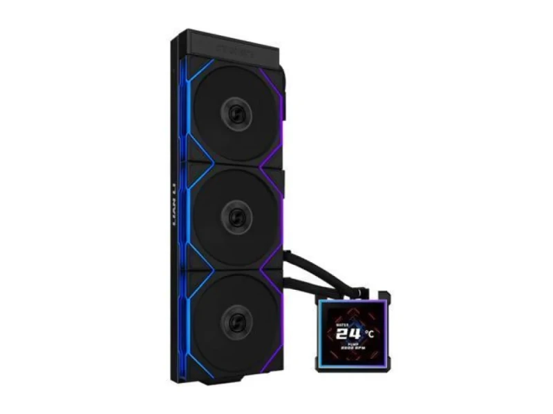 Lian Li Hydroshift II LCD-S 360 TL - 200 - 2600 RPM, 33 dB, Black color, AIO Watercooler, 360mm radiator - Featured Image