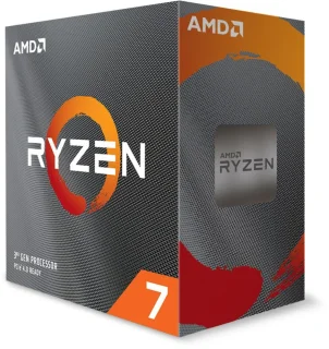 AMD Ryzen 7 3800XT 8-Core 16-Thread Desktop Processor - Zen 2 Architecture, 3.9GHz Base Clock, Up to 4.7GHz Boost, 32MB L3 Cache, 105W TDP, AM4 Socket, Unlocked for Overclocking, No Included Cooler