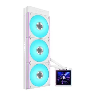 Lian Li Hydroshift II LCD-S 360 CL - 200 - 2100 RPM, 30 dB, White color, AIO Watercooler, 360mm radiator