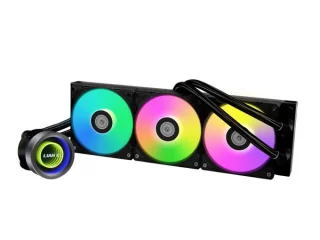 Lian Li Galahad II Trinity - 2450 RPM, 35.4 dB, Black color, AIO Watercooler, 360mm radiator