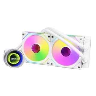 Lian Li Galahad II Trinity - 2450 RPM, 35.4 dB, White color, AIO Watercooler, 240mm radiator