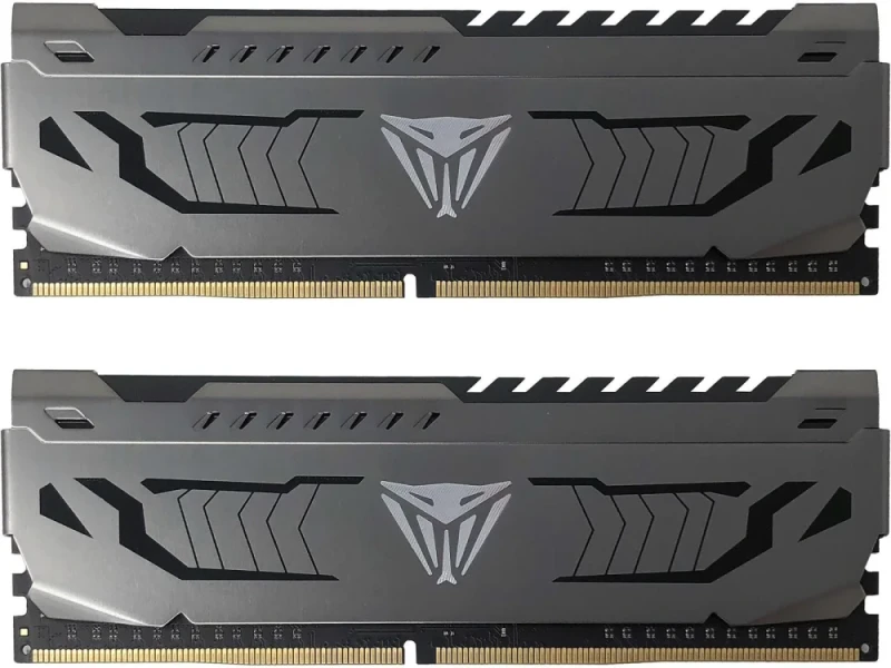 Patriot Viper Steel 16 GB - 2 x 8GB, DDR4 288-pin DIMM, 3200MT/s, CL16, Silver / Black color - Featured Image