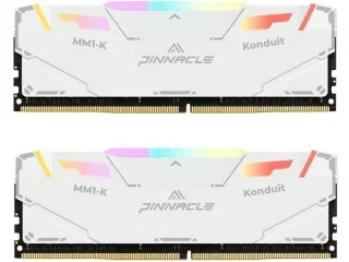 Timetec PINNACLE Konduit RGB 16 GB - 2 x 8GB, DDR4 288-pin DIMM, 3200MT/s, CL16, White color