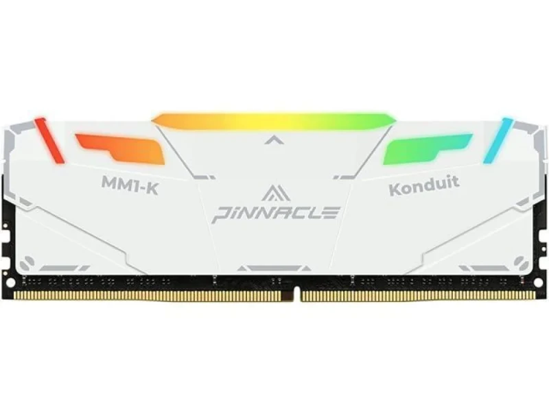 Timetec PINNACLE Konduit RGB 8 GB - 1 x 8GB, DDR4 288-pin DIMM, 3200MT/s, CL16, White color - Featured Image