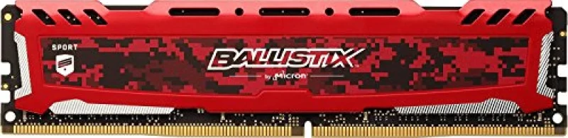 Crucial Ballistix Sport LT 16 GB - 1 x 16GB, DDR4 288-pin DIMM, 2400MT/s, CL16, Red color - Featured Image