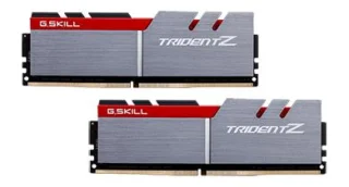 G.Skill F4-3200C16D-32GTZ 32 GB - 2 x 16GB, DDR4 288-pin DIMM, 3200MT/s, CL16, Gray / Red color