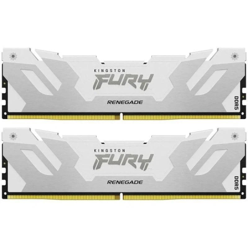 Kingston FURY Renegade 32 GB - 2 x 16GB, DDR5 288-pin DIMM, 6400MT/s, CL32, Silver / White color - Featured Image