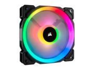 Corsair LL120 - 120mm PWM fan, 24.8 dB, 43.25 CFM Airflow, 600 - 1500 RPM, Black Color