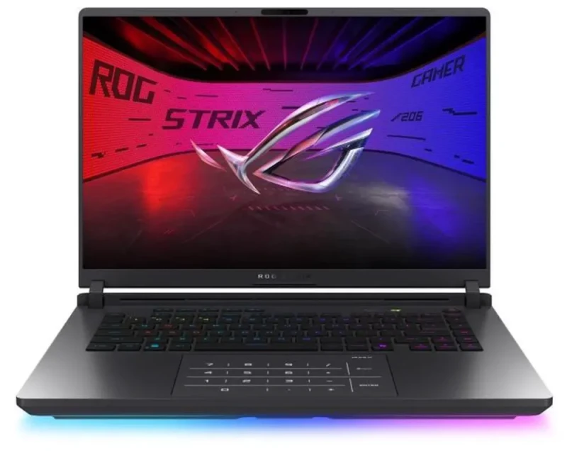 ASUS ROG Strix G16 G615LM-DS94 16" 240Hz Gaming Laptop - Intel Core Ultra 9 275HX up to 5.4GHz, GeForce RTX 5060 Laptop GPU 8GB, 16GB DDR5, 1TB PCIe 4.0 NVMe SSD, 16" FHD+ 1920x1200 240Hz IPS Display, WiFi 7, Thunderbolt 4, RGB Keyboard, Windows 11 Home - Featured Image