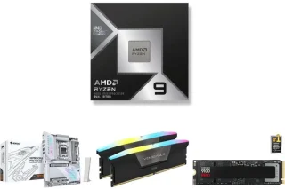 AMD Ryzen 9 9950X3D2 CPU + GIGABYTE X870E AORUS PRO ICE Motherboard + Corsair Vengeance 32GB (2x16GB) DDR5 6000 CL36 Memory + Samsung 990 PRO 2TB PCIe 4.0 NVMe M.2 SSD Bundle