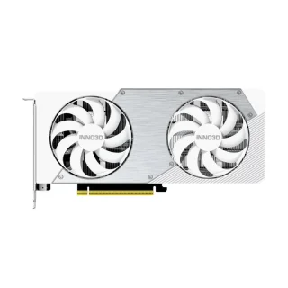INNO3D GeForce RTX 5060 Ti 16GB TWIN X2 OC WHITE Graphics Card - 16GB GDDR7, 2602MHz Boost Clock, Dual Fan Cooling, 128-bit, PCIe 5.0 x8, DLSS 4, Ray Tracing, 3x DisplayPort 2.1b, HDMI 2.1b, 250mm Length, White
