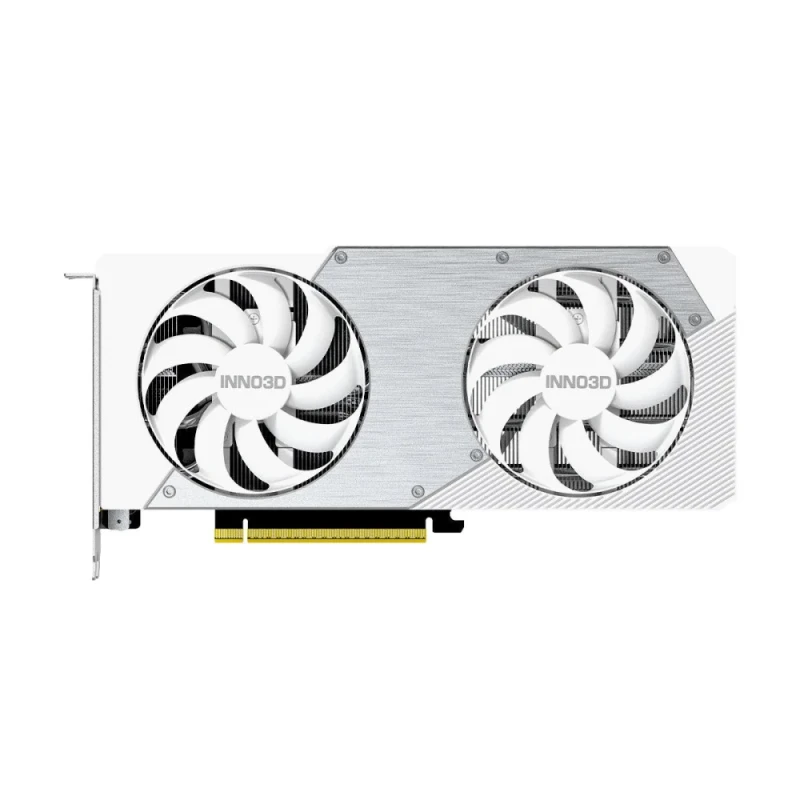 INNO3D GeForce RTX 5060 Ti 16GB TWIN X2 OC WHITE Graphics Card - 16GB GDDR7, 2602MHz Boost Clock, Dual Fan Cooling, 128-bit, PCIe 5.0 x8, DLSS 4, Ray Tracing, 3x DisplayPort 2.1b, HDMI 2.1b, 250mm Length, White - Featured Image
