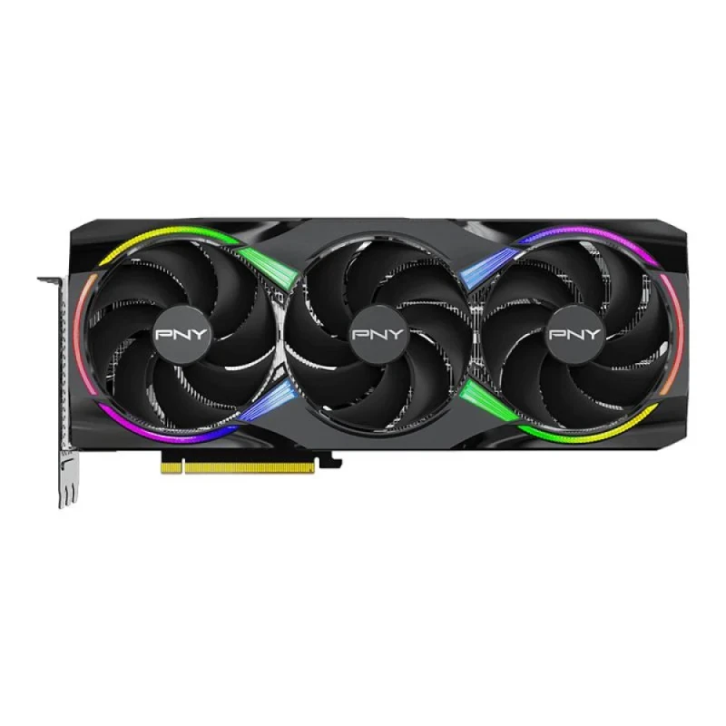 PNY GeForce RTX 5070 Ti 16GB Triple Fan Plus Graphics Card - 16GB GDDR7, 2452MHz Boost Clock, Triple Fan Cooling, 256-bit, PCIe 5.0 x16, NVIDIA Blackwell Architecture, DLSS 4, Ray Tracing, 3x DisplayPort 2.1b, HDMI 2.1b, 328mm Length, 3-Slot Design, Black - Featured Image