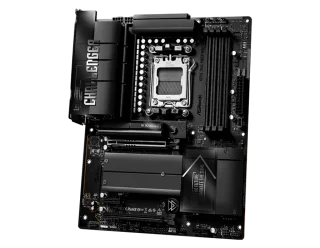 ASRock X870E Challenger WiFi - AMD X870E ATX motherboard, AM5 socket (Ryzen 7000/8000/9000 support), DDR5 dual-channel up to 256GB (8200+ MT/s OC), PCIe 5.0 x16 GPU slot + PCIe 5.0 NVMe support, 20+2+1 phase VRM 110A SPS, 8-layer low-loss PCB, Wi-Fi 7 (802.11be) + Bluetooth, 5GbE LAN, dual USB4 Type-C 40Gbps, HDMI 2.1, multiple M.2 Gen5/Gen4 slots, RGB headers, BIOS Flashback, toolless M.2 install