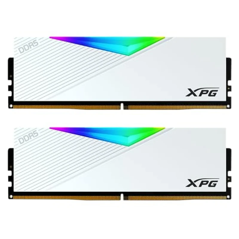 ADATA XPG LANCER RGB 64 GB - 2 x 32GB, DDR5 288-pin DIMM, 6400MT/s, CL32, White color - Featured Image