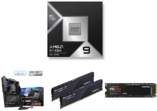 AMD Ryzen 9 9950X3D2 + MSI MPG X870E CARBON WIFI + G.SKILL Ripjaws S5 64GB (2x32GB) DDR5 + Samsung 990 PRO 4TB NVMe PCIe 4.0 SSD