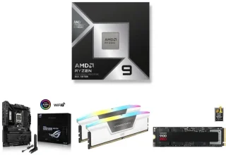 AMD Ryzen 7 9950X3D2 + ASUS ROG CROSSHAIR X870E DARK HERO + Corsair Vengeance RGB 32GB (2x16GB) DDR5-6000 CL36 + Samsung 990 PRO 2TB NVMe PCIe 4.0 SSD