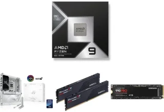 AMD Ryzen 9 9950X3D2 + ASUS ROG CROSSHAIR X870E GLACIAL + G.SKILL Trident Z5 64GB (2x32GB) DDR5-6000 CL36 + Samsung 990 PRO 4TB NVMe PCIe 4.0 SSD