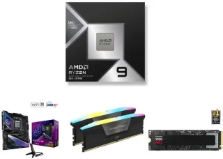 AMD Ryzen 9 9950X3D2 + ASRock X870E Nova WiFi + Corsair Vengeance RGB 32GB (2x16GB) DDR5 + Samsung 9100 Pro 2TB NVMe PCIe 5.0 SSD