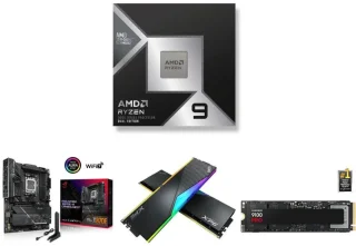 AMD Ryzen 7 9950X3D2 + ASUS ROG STRIX X870E-H GAMING WIFI7 + XPG Lancer 32GB (2x16GB) DDR5-6000 CL30 + Samsung 990 PRO 2TB NVMe PCIe 4.0 SSD