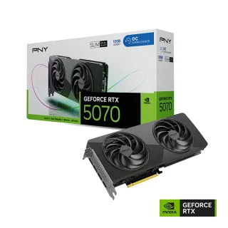 PNY Slim OC - GeForce RTX 5070 12GB Black 290mm
