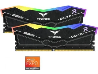 TEAMGROUP T-Force DELTAÎ± RGB 16 GB - 2 x 8GB, DDR5 288-pin DIMM, 6000MT/s, CL38, Black color