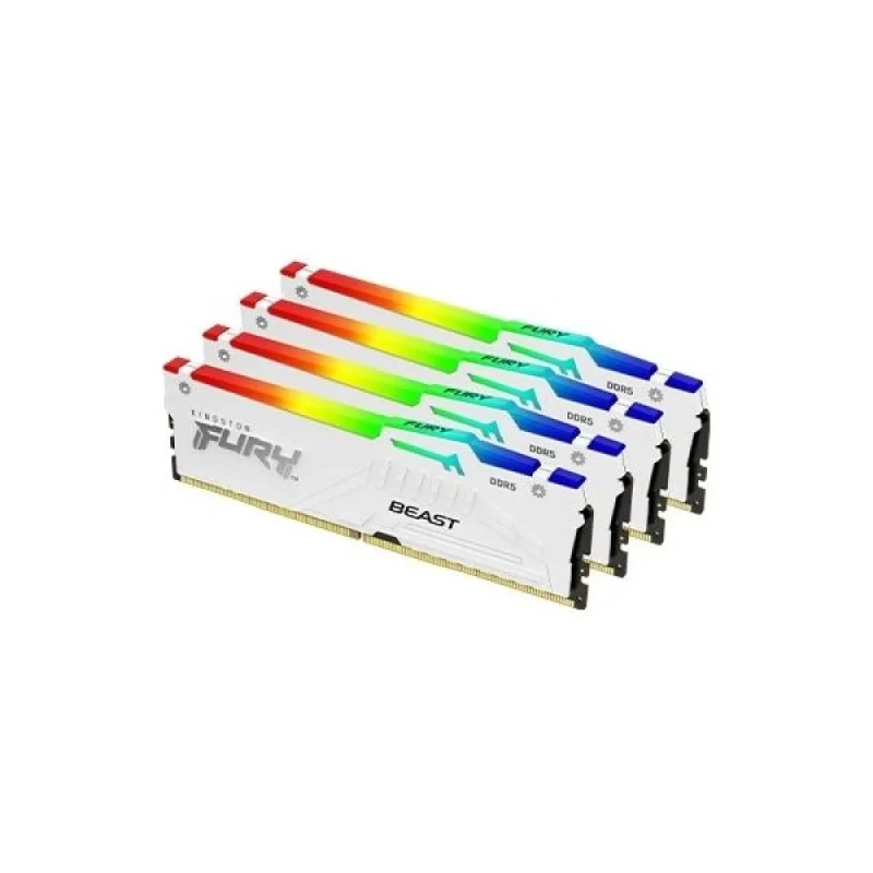 Kingston FURY 64 GB - 4 x 16GB, DDR5 288-pin DIMM, 5600MT/s, CL40, White color - Featured Image