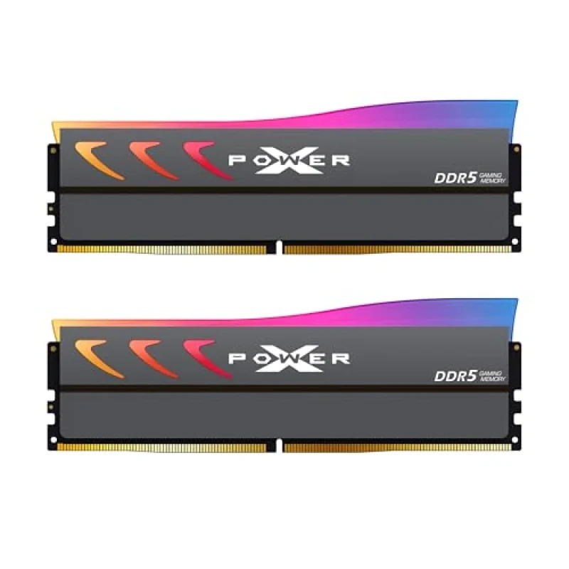 Silicon Power XPOWER Storm RGB 32 GB - 2 x 16GB, DDR5 288-pin DIMM, 6400MT/s, CL32, Black color - Featured Image