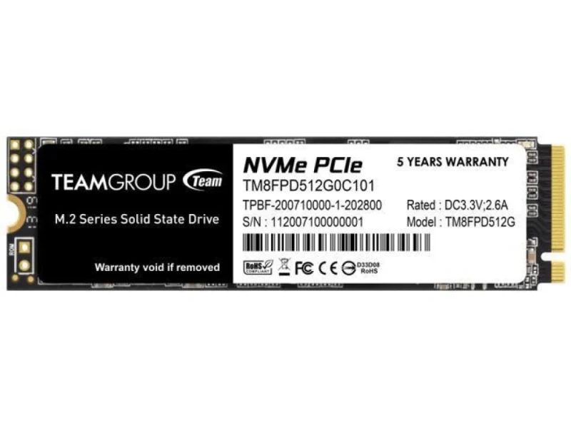 TEAMGROUP MP33 PRO - 512 GB SSD, M.2 PCIe 3.0 X4, M.2-2280 - Featured Image
