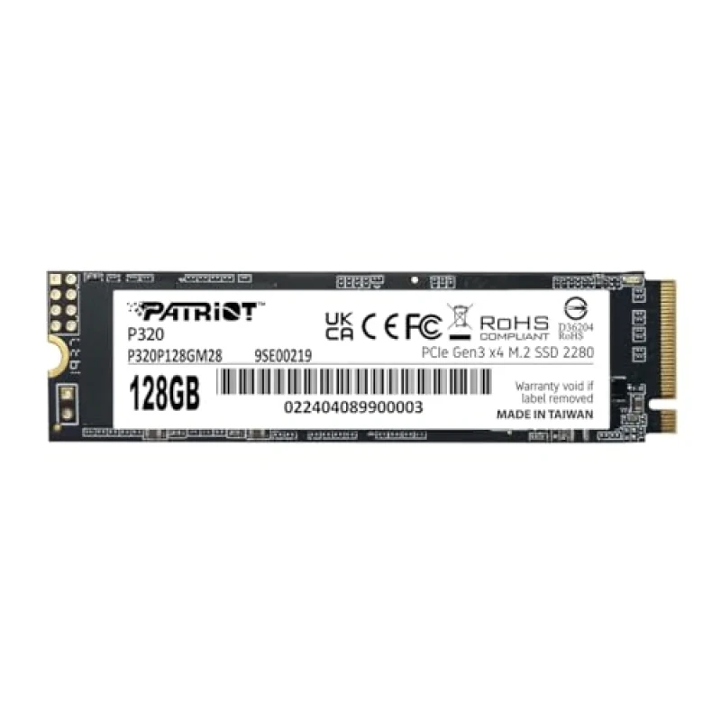 Patriot P320 - 128 GB SSD, M.2 PCIe 3.0 X4, M.2-2280 - Featured Image