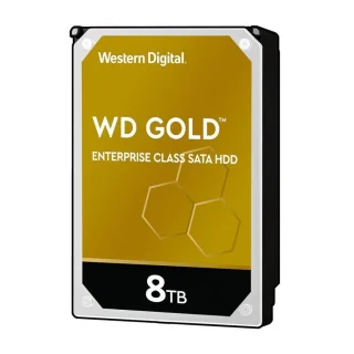 Western Digital Gold - 8 TB 7200 RPM, SATA 6.0 Gb/s, 3.5", 256 MB Cache memory