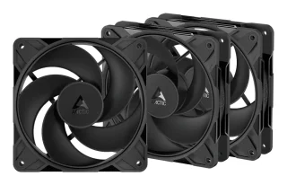 ARCTIC P14 Pro Reverse 3-Pack - 140mm PWM fan, 98 CFM Airflow, 400 - 2650 RPM, Black Color