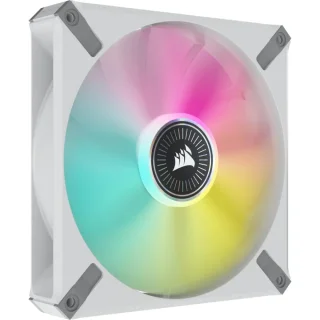 Corsair iCUE ML RGB ELITE Premium - 140mm PWM fan, 10 - 31.8 dB, 15 - 82.9 CFM Airflow, 400 - 1600 RPM, White Color