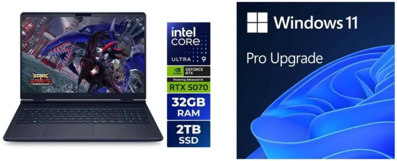 Alienware 16X Aurora LAC16251-9582BLU-PUS 16" QHD+ Gaming Laptop – Intel Core Ultra 9 275HX, NVIDIA GeForce RTX 5070 8GB GDDR7, 32GB DDR5 RAM, 2TB PCIe NVMe SSD, 240Hz Display, Wi-Fi 7, Thunderbolt 5, Advanced Vapor Chamber Cooling, RGB AlienFX Keyboard, Windows 11 Home - Featured Image