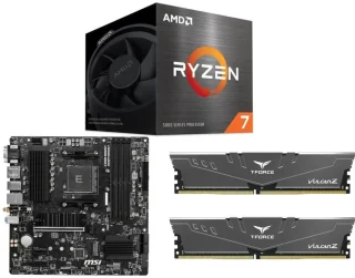 AMD Ryzen 7 5700 + MSI PRO B550M PRO-VDH WIFI + T-FORCE VULCAN Z 16GB (2 x 8GB) DDR4 3200