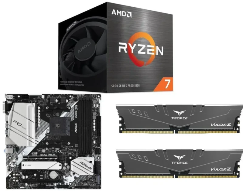 AMD Ryzen 7 5700 + ASRock B550M PRO4 + Team T-FORCE VULCAN Z 16GB (2 x 8GB) DDR4 3200 - Featured Image