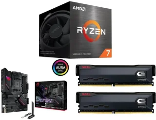 AMD Ryzen 7 5700 + Asus ROG Strix B550-F Gaming WiFi II + GeIL ORION 32GB (2 x 16GB) DDR4 3200
