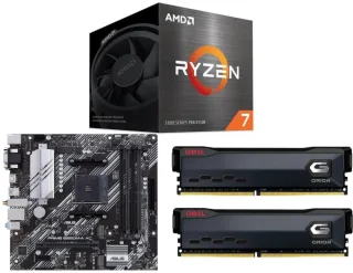 AMD Ryzen 7 5700 + ASUS PRIME B550M-A AC + GeIL ORION 32GB (2 x 16GB) DDR4 3200