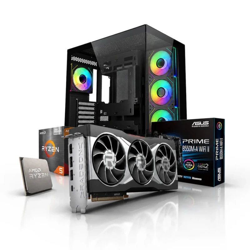NexForge Budget Beast - AMD Ryzen 5 5600X, Radeon RX 6800 16GB GDDR6, 32GB DDR4 3200MHz CL16, 1TB NVMe SSD - Featured Image