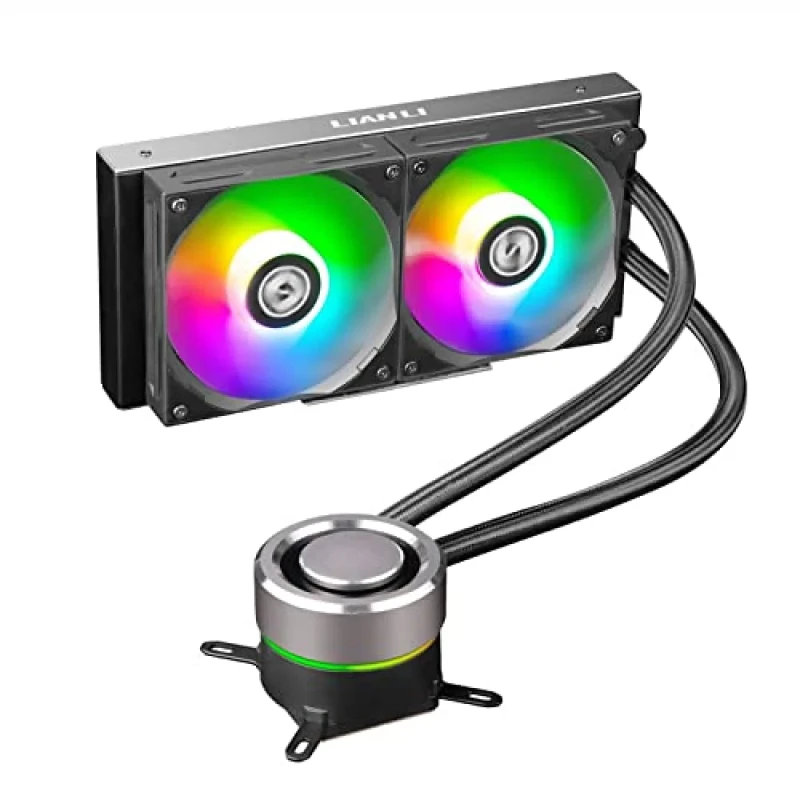 Lian Li Galahad AIO240 (2022) - 800 - 1900 RPM, 32 dB, Black/Silver color, AIO Watercooler, 240mm radiator - Featured Image