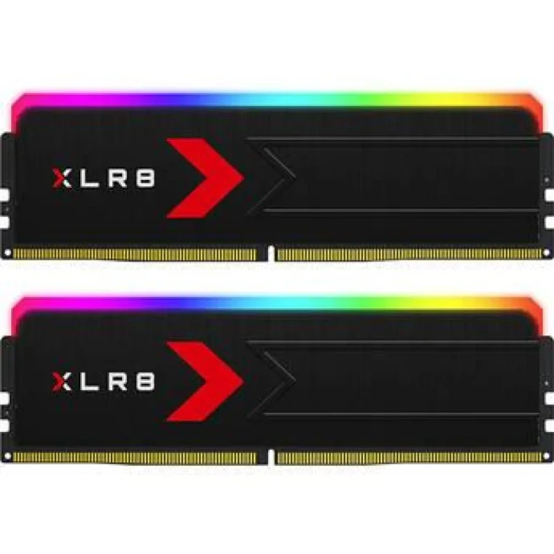 PNY XLR8 Gaming RGB 32 GB - 2 x 16GB, DDR5 288-pin DIMM, 6000MT/s, CL36, Black color - Featured Image