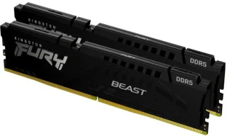 Kingston FURY Beast 16 GB - 2 x 8GB, DDR5 288-pin DIMM, 4800MT/s, CL38, Black color