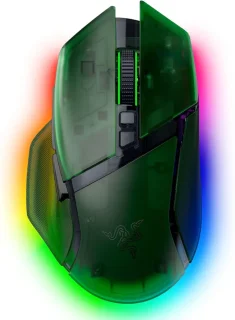 Razer Basilisk V3 Pro 35K - Wired, Wireless, Bluetooth Wireless Optical Mouse, 35000 DPI, Green color