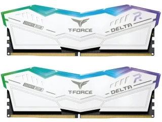 TEAMGROUP T-Force Delta RGB 32 GB - 2 x 16GB, DDR5 288-pin DIMM, 5200MT/s, CL40, White color