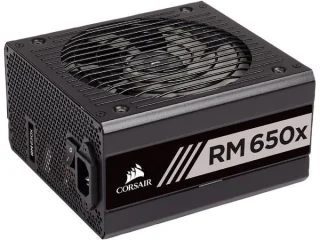 Corsair RM650x (2018) - 650 W ATX Power Supply, 80+ Gold, Fully Modular, Black / Silver Color