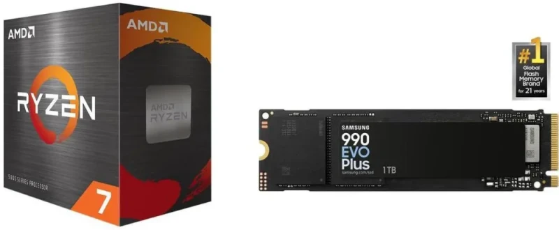 AMD Ryzen 7 5800X + SAMSUNG 990 EVO PLUS SSD 1TB - Featured Image