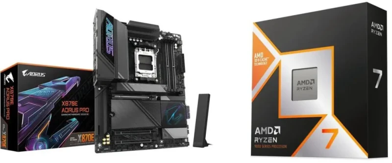 GIGABYTE X870E AORUS PRO + AMD Ryzen 7 9800X3D - Featured Image